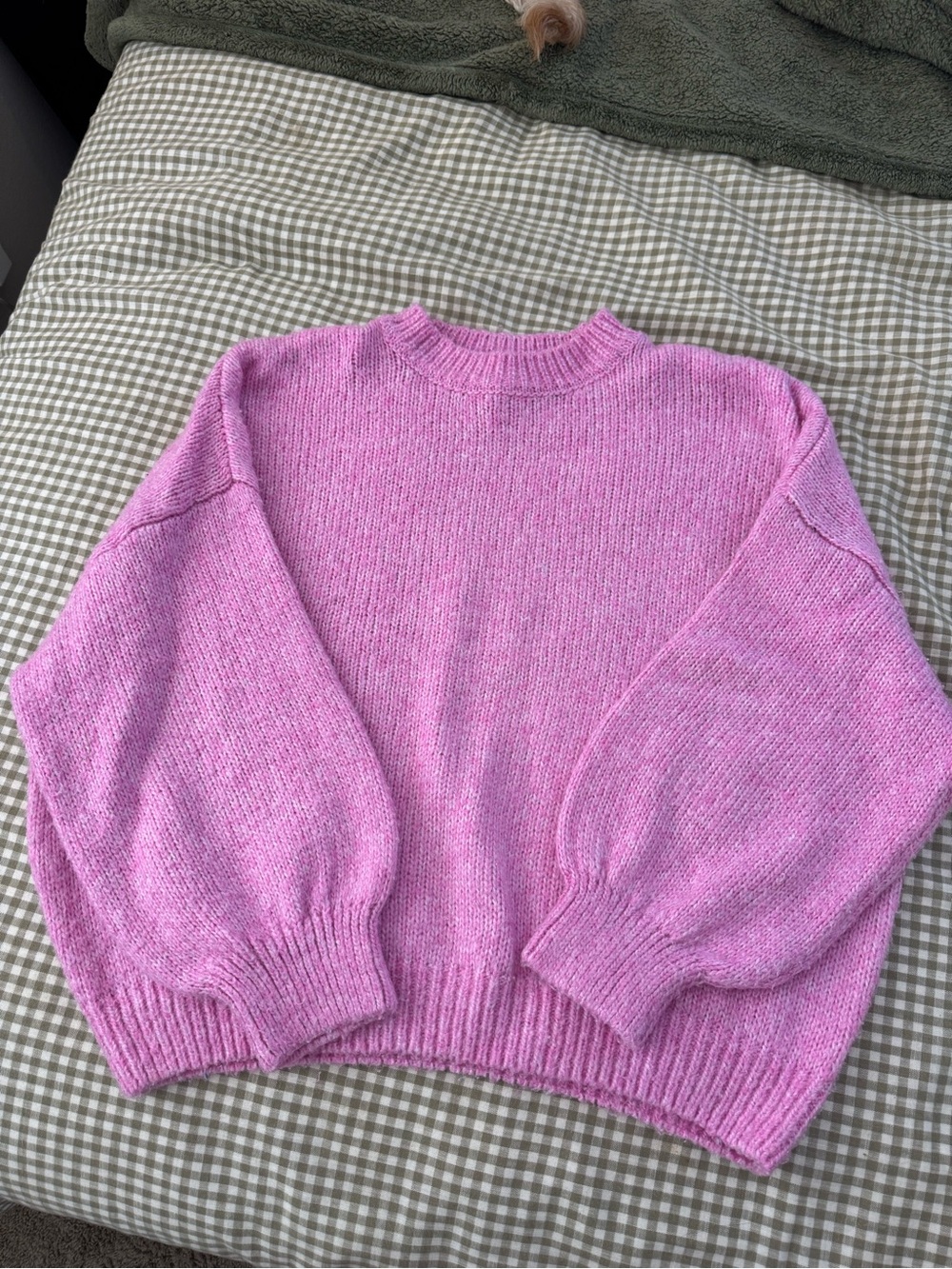 Pink Rose Bubblegum Pink Crewneck Sweater